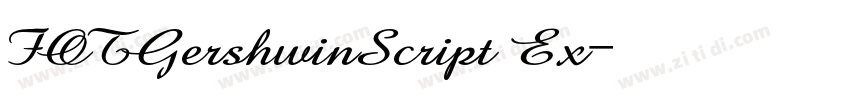 FOTGershwinScript Ex字体转换 FOTGershwinScript Ex字体转换